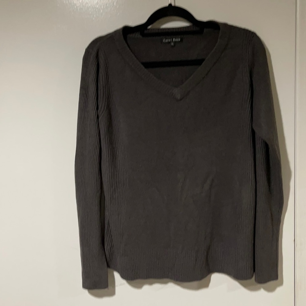 Carol Rose Gray Sweater Women's Size XL
